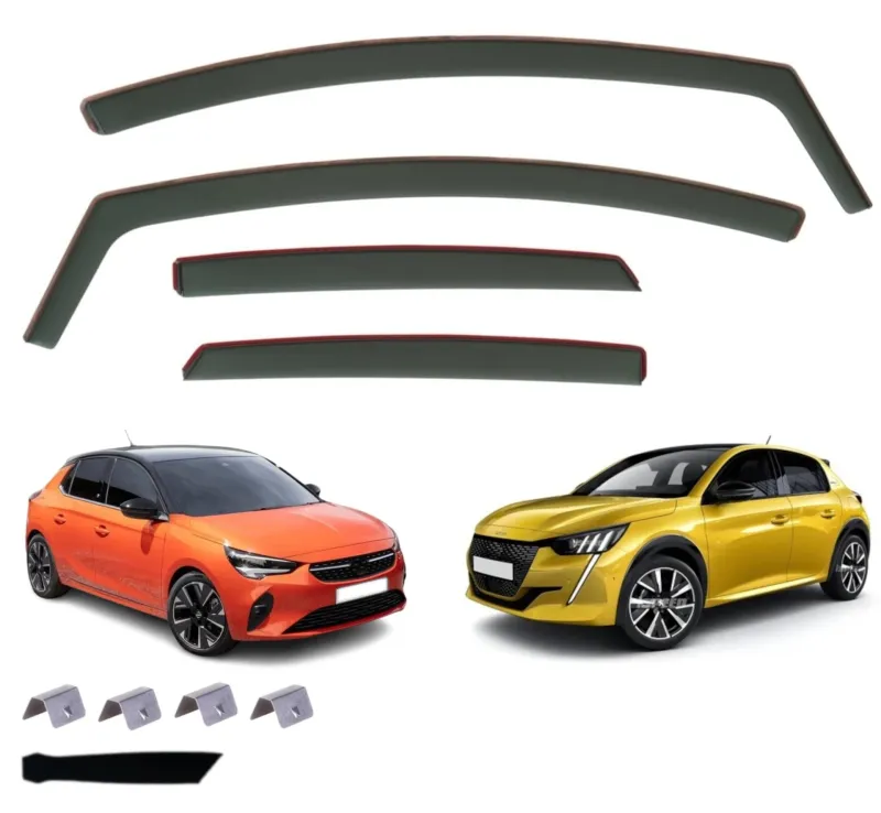 Комплект от 4бр. ветробрани за Opel Corsa F / Peugeot 208 5 врати след 2019 - 0