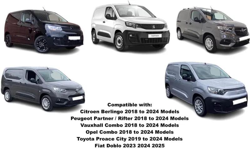 Комплект от 2бр. ветробрани за Peugeot Partner / Citroen Berlingo / Toyota Proace City / Opel Combo след 2018 - 1