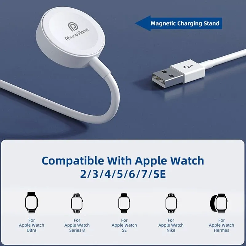 Безжично зарядно Phone Planet вкл. и за Apple Watch - 6